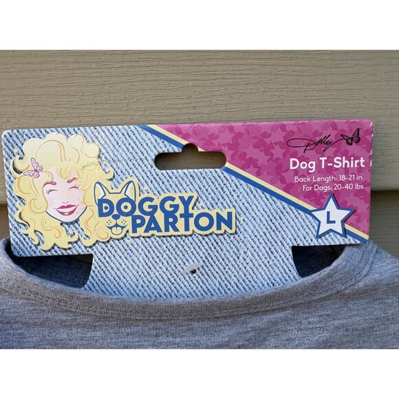 Lot of 2 Doggy Raised on Dolly Parton Dog T-Shirts Large 20-40 Lbs Costume Puppy - Picture 4 of 8